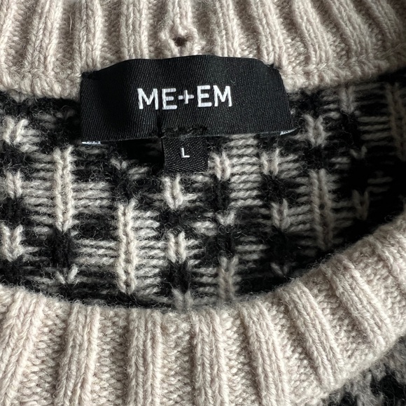 Me+Em Sweater Vest with detachable turtle neck. Size Large. - Picture 7 of 8